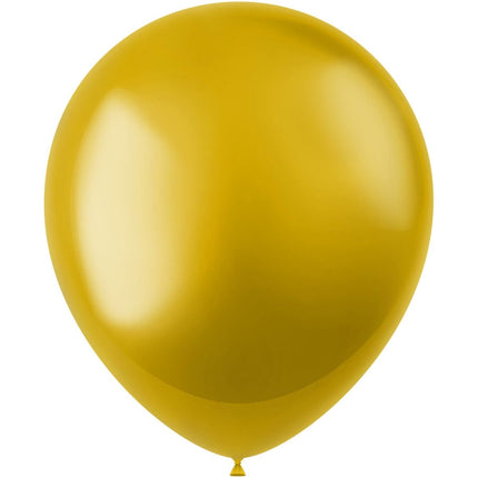 Gouden Ballonnen Metallic Stardust Gold 33cm 50st van Folat koop je bij Partywinkel