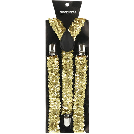 Gouden Bretels Pailletten van Folat koop je bij Partywinkel