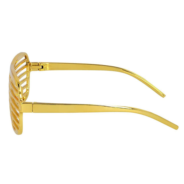 Gouden Bril Gestreept van Boland koop je bij Partywinkel