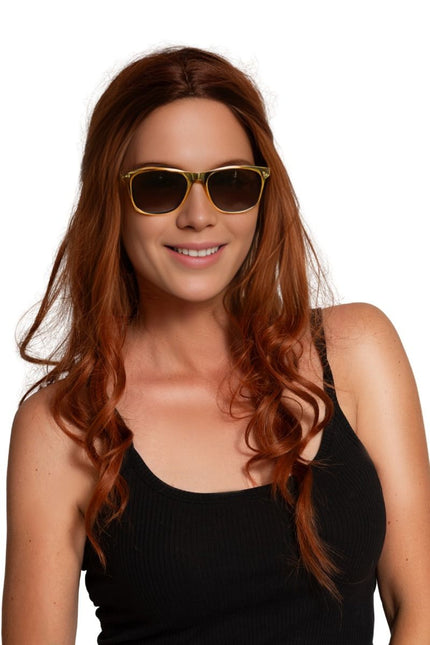 Gouden Bril Metalic van Partychimp koop je bij Partywinkel