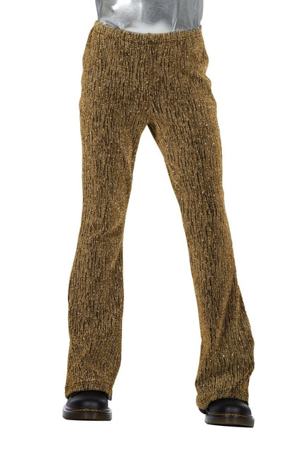 Gouden Broek Meisje Glitter Flared van Wilbers & Wilbers koop je bij Partywinkel