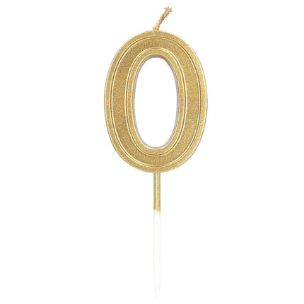 Gouden Cijferkaars 0 van Boland koop je bij Partywinkel