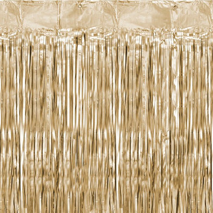 Gouden Deurgordijn 2,5m van Partydeco koop je bij Partywinkel