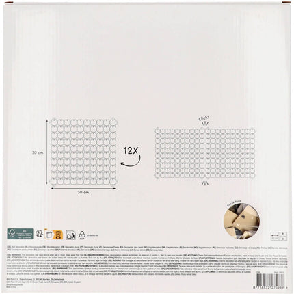 Gouden Deurgordijn 30cm 12st van Folat koop je bij Partywinkel