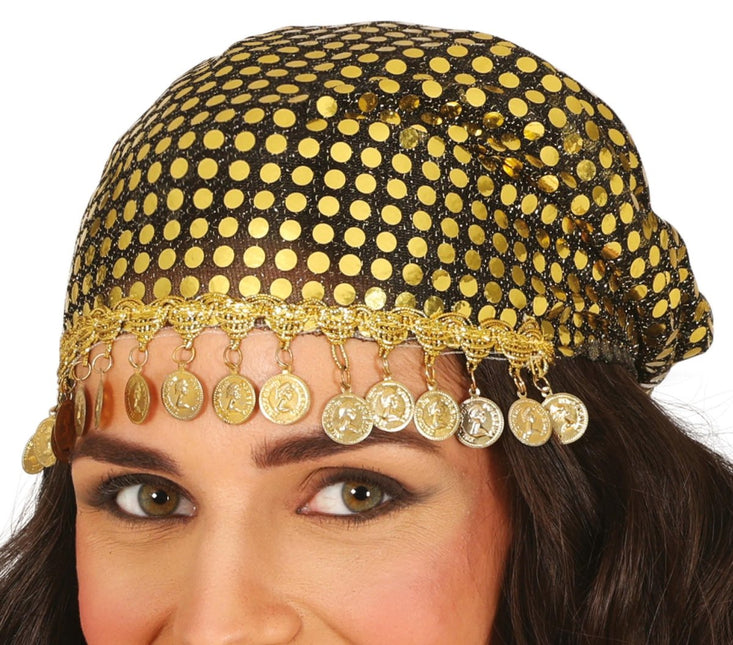 Gouden Hoofdband Munten van Fiestas Guirca koop je bij Partywinkel