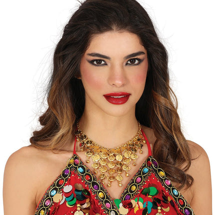 Gouden Ketting Munten van Fiestas Guirca koop je bij Partywinkel