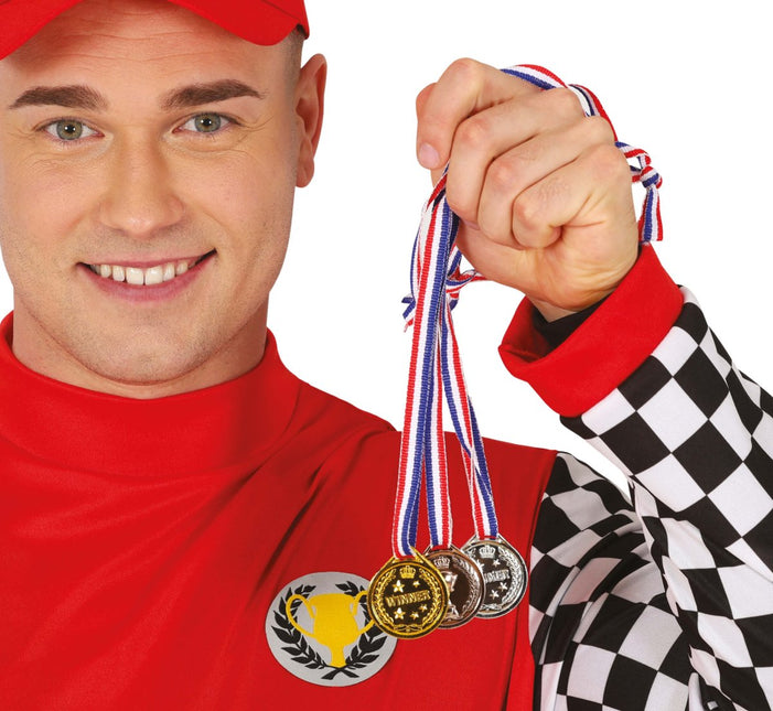 Gouden Medaille 4cm van Fiestas Guirca koop je bij Partywinkel