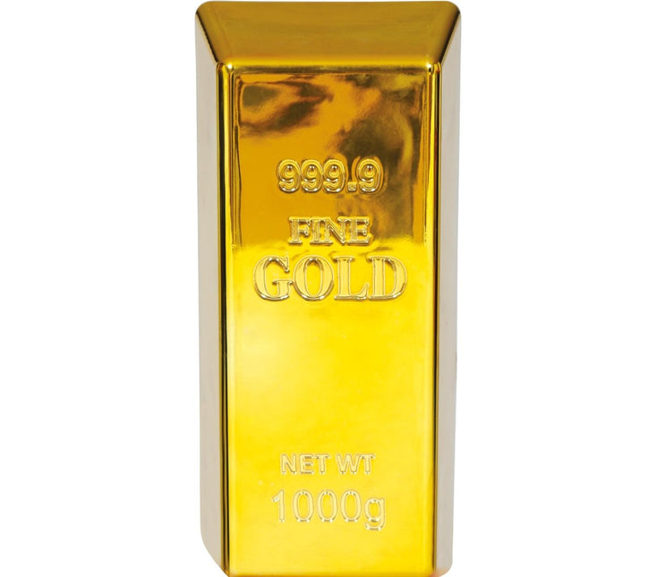 Gouden Nep Goudstaaf 16cm van Fiestas Guirca koop je bij Partywinkel