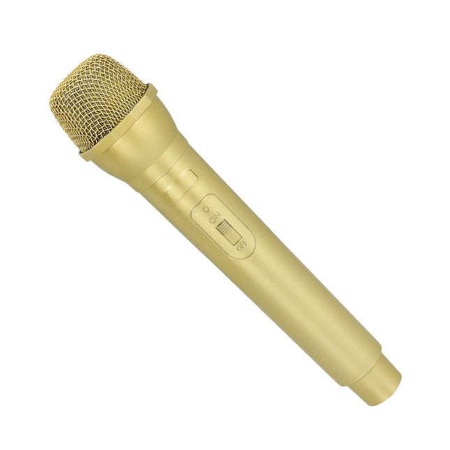 Gouden Nep Microfoon 23,5cm van Boland koop je bij Partywinkel