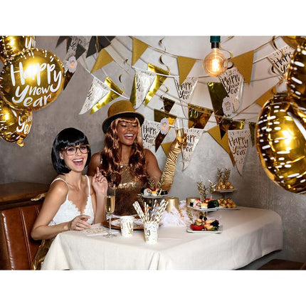 Gouden Rietjes Papier 24cm 20st van Boland koop je bij Partywinkel