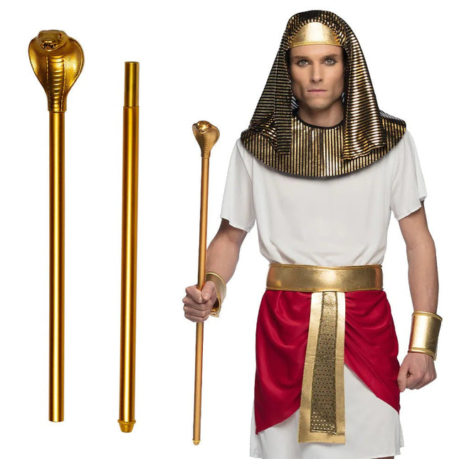 Gouden Scepter Slang 90cm van Boland koop je bij Partywinkel