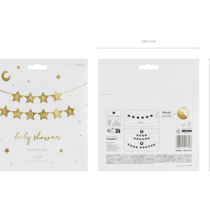 Gouden Slinger Babyshower Sterren 2 9m Partywinkel gouden-slinger-babyshower-sterren-2-9m-partywinkel