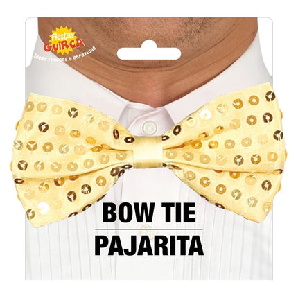 Gouden Strik Glitter Paillet van Fiestas Guirca koop je bij Partywinkel