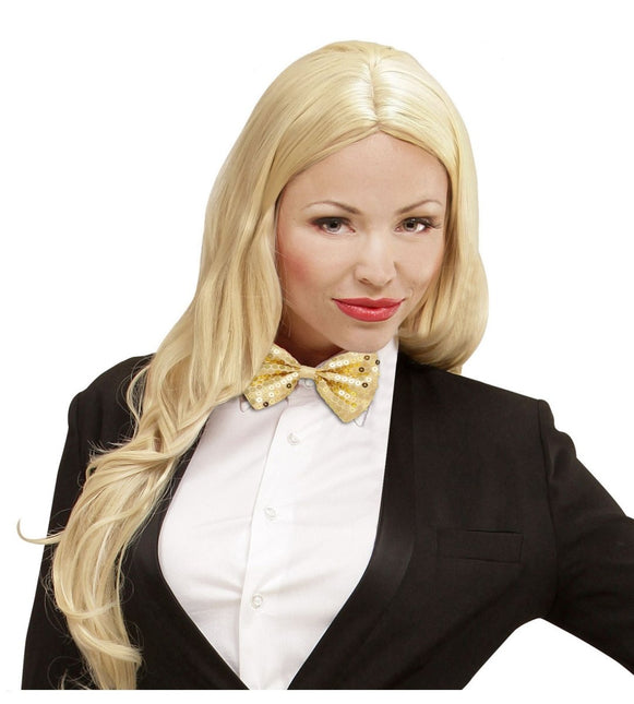 Gouden Strik Pailletten Unisex van Widmann koop je bij Partywinkel