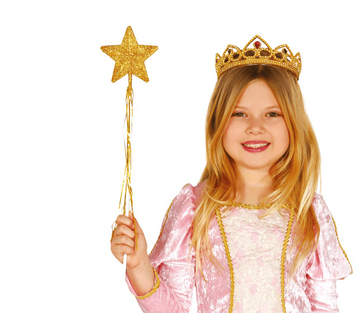 Gouden Toverstaf 45cm van Fiestas Guirca koop je bij Partywinkel