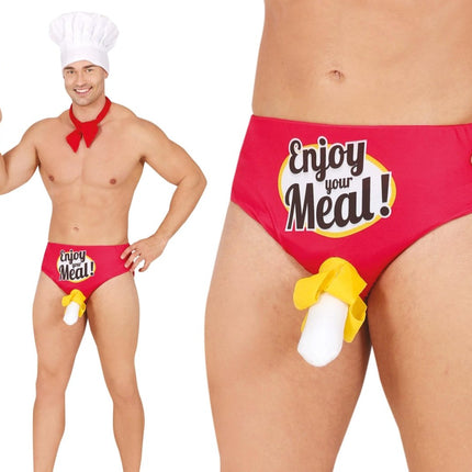 Grappige Onderbroek Enjoy Your Meal! van Fiestas Guirca koop je bij Partywinkel