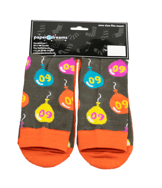 Grappige Sokken 60 Jaar Ballonnen 1 paar van Paper Dreams koop je bij Partywinkel