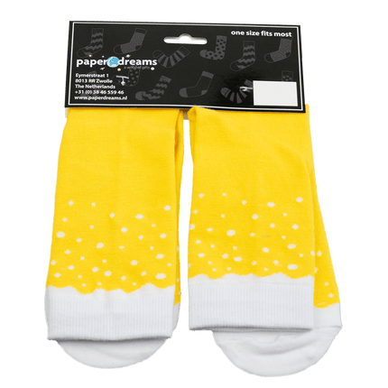 Grappige Sokken Biertje 1 paar van Paper Dreams koop je bij Partywinkel
