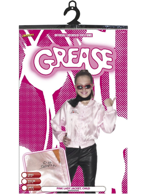 Grease Jas Roze Meisje Pink Ladies van Smiffys koop je bij Partywinkel
