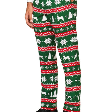 Groen Rode Pak Kerstmis van OppoSuits koop je bij Partywinkel