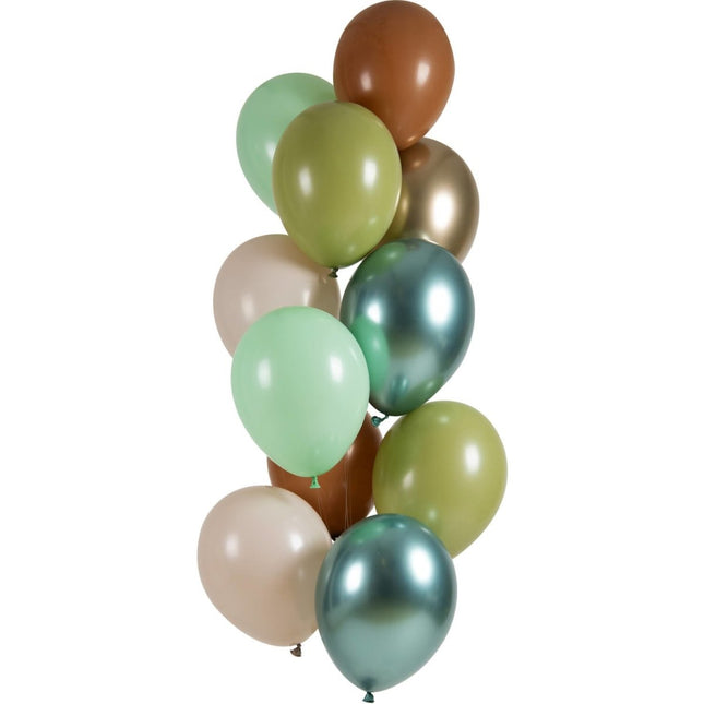 Groene Ballonnen Set 33cm 12st van Folat koop je bij Partywinkel