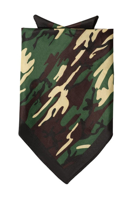 Groene Bandana Comuflage 52cm van Partychimp koop je bij Partywinkel