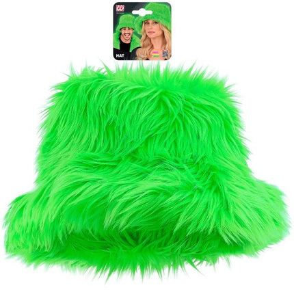 Groene Bucket Hat Pluche van Widmann koop je bij Partywinkel