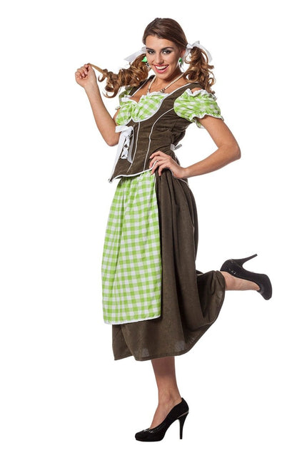 Groene Dirndl Jurk Oktoberfest Dames van Wilbers & Wilbers koop je bij Partywinkel