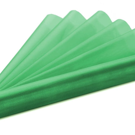 Groene Organza Stof 16cm 9m van Partydeco koop je bij Partywinkel