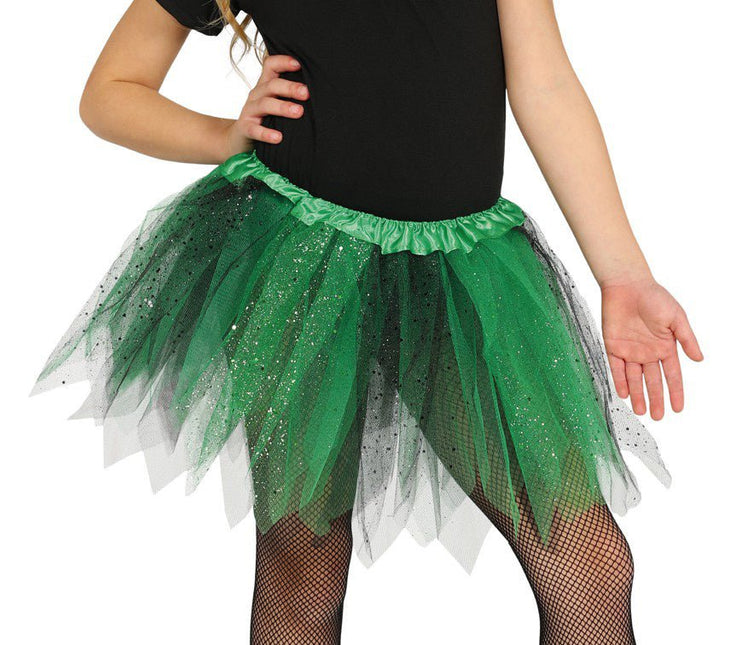 Groene Tutu Glitter Kind 31cm van Fiestas Guirca koop je bij Partywinkel