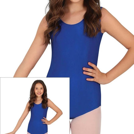 Gympakje Blauw Meisje Mouwloos van Fiestas Guirca koop je bij Partywinkel