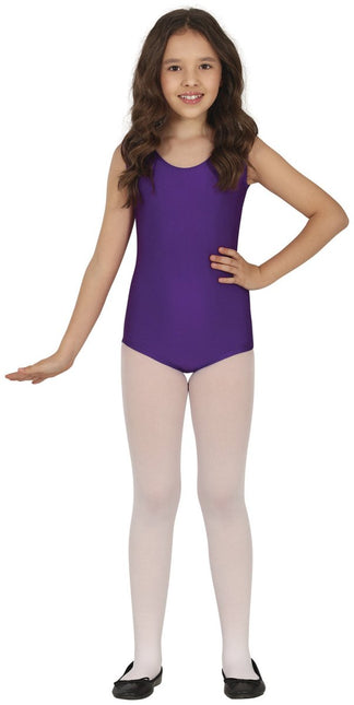 Gympakje Paars Meisje Mouwloos van Fiestas Guirca koop je bij Partywinkel