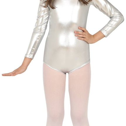 Gympakje Zilver Meisje Metallic van Fiestas Guirca koop je bij Partywinkel