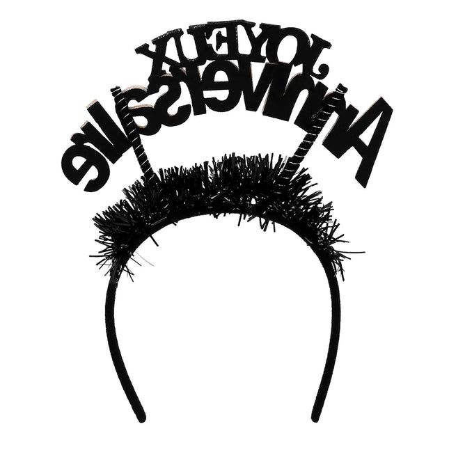 Haarband Joyeux Anniversaire van Boland koop je bij Partywinkel