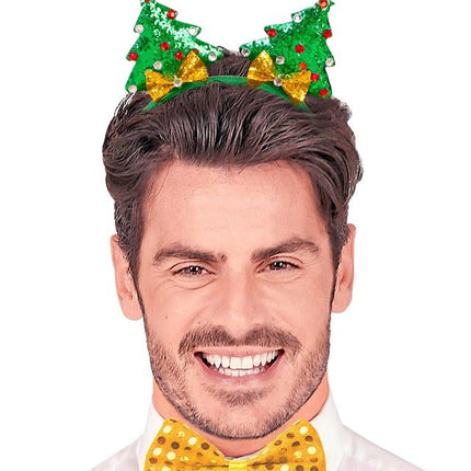 Haarband Kerstboom Glamour van Widmann koop je bij Partywinkel