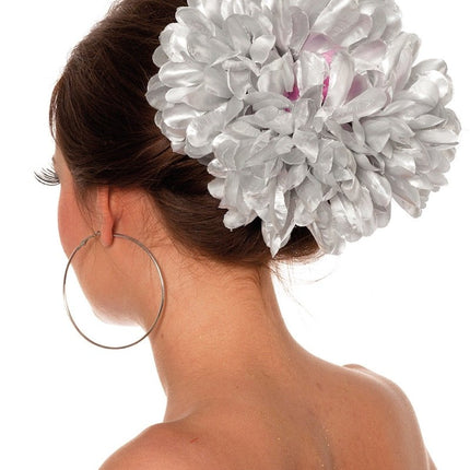 Bloem Haarclip Zilver van Wilbers & Wilbers koop je bij Partywinkel
