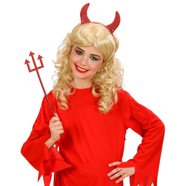 Halloween Accessoireset Rood 2 delig van Widmann koop je bij Partywinkel