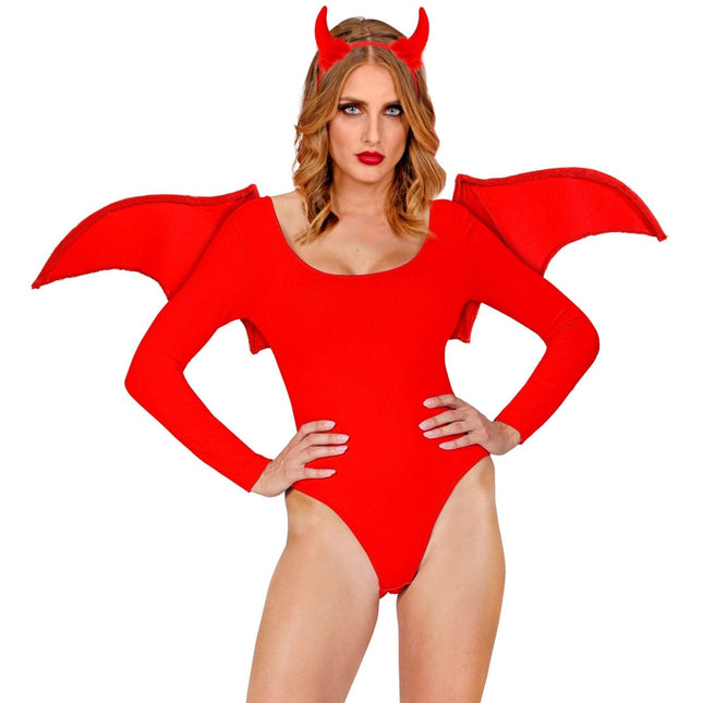 Halloween Accessoireset Rood Duivel 2 delig van Widmann koop je bij Partywinkel