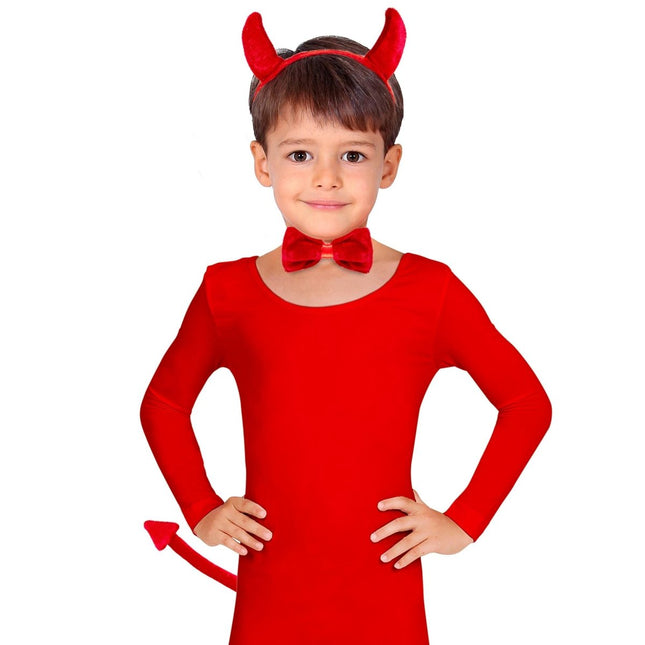 Halloween Accessoireset Rood Duivel van Widmann koop je bij Partywinkel