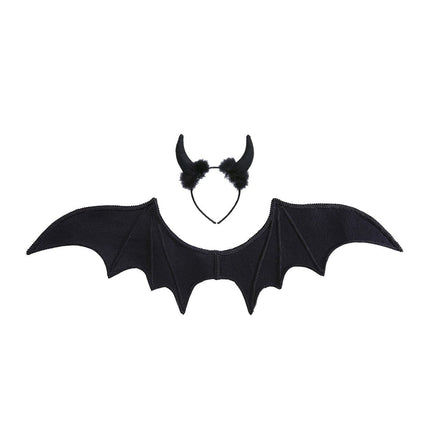 Halloween Accessoireset Zwart Duivel van Widmann koop je bij Partywinkel