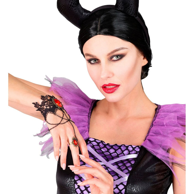 Halloween Armband Rode Steen Kant van Widmann koop je bij Partywinkel