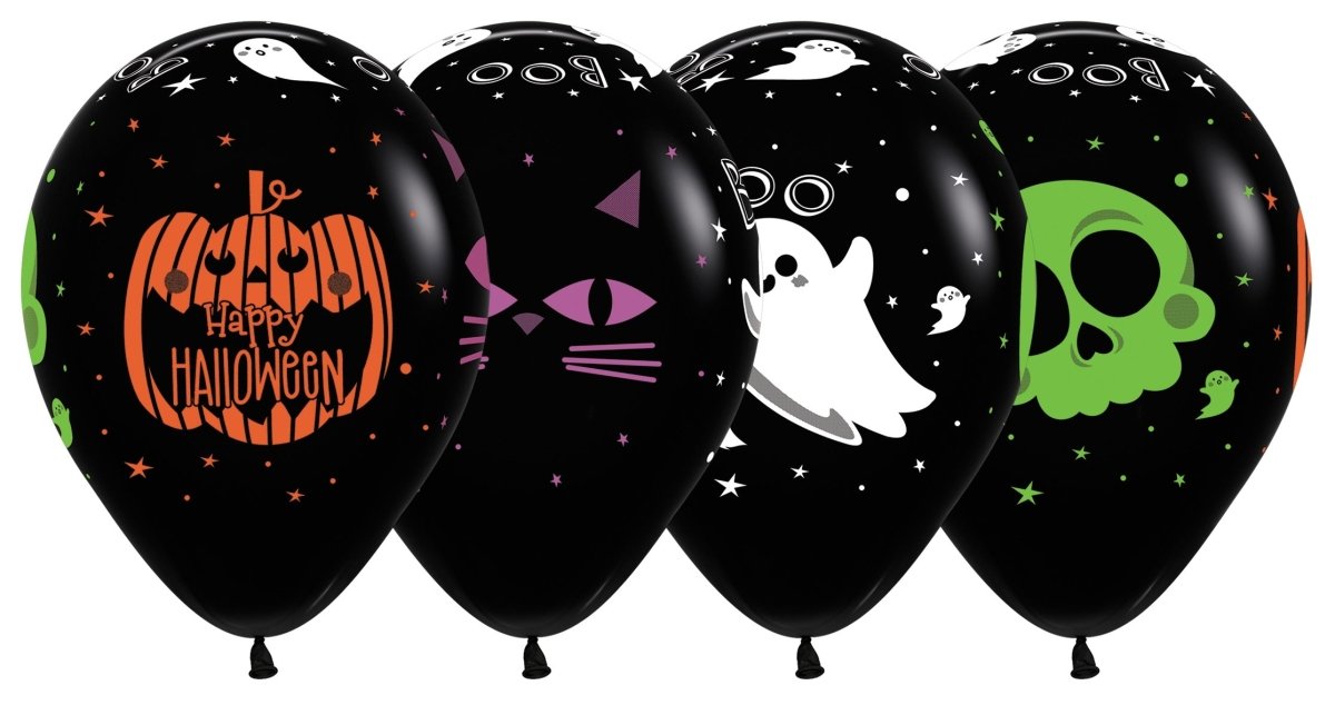 Halloween Ballonnen 30cm 25st van Sempertex koop je bij Partywinkel