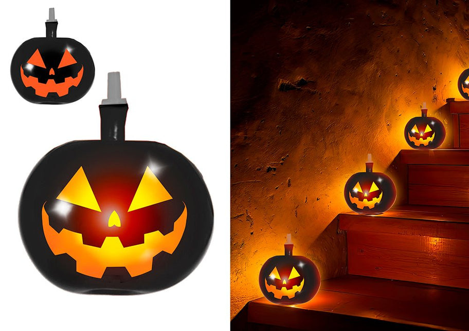 Halloween Ballonnen Pompoen Met Licht 5st van Fiestas Guirca koop je bij Partywinkel