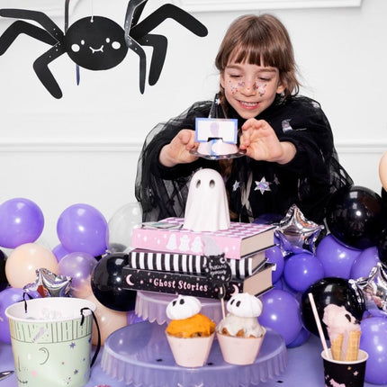 Halloween Borden Doodshoofd 27cm 6st van Partydeco koop je bij Partywinkel