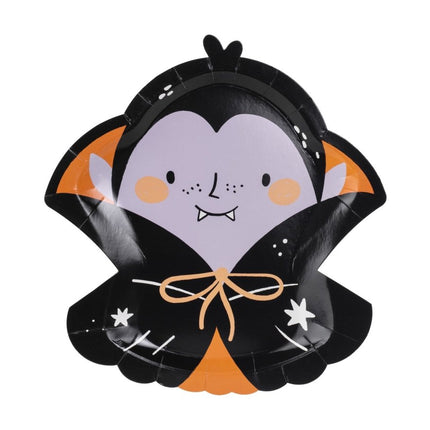 Halloween Borden Dracula 23cm 6st van Partydeco koop je bij Partywinkel