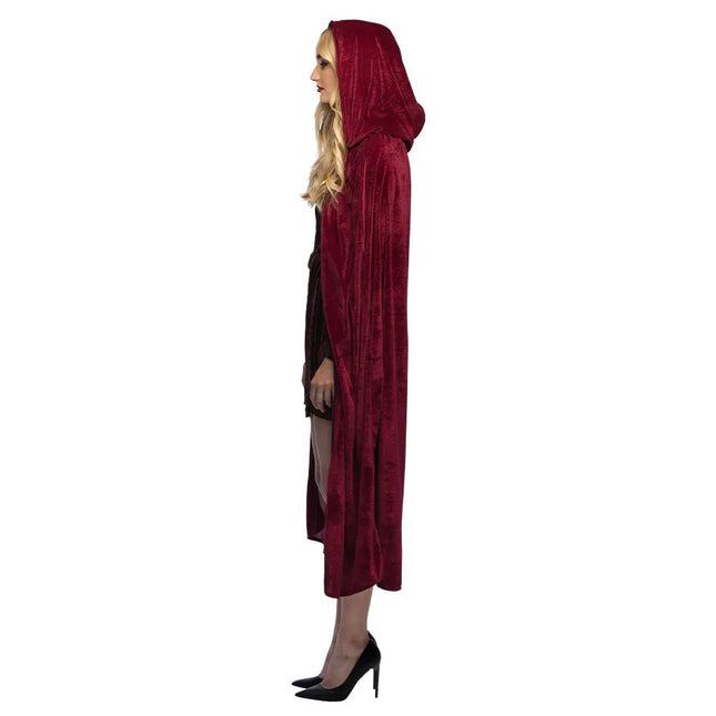 Halloween Cape Bordeaux Rood van Boland koop je bij Partywinkel