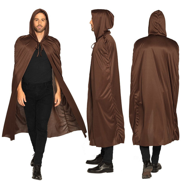 Halloween Cape Bruin 1,8m van Boland koop je bij Partywinkel
