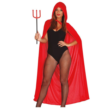 Halloween Cape Kap Rood 1,3m van Fiestas Guirca koop je bij Partywinkel
