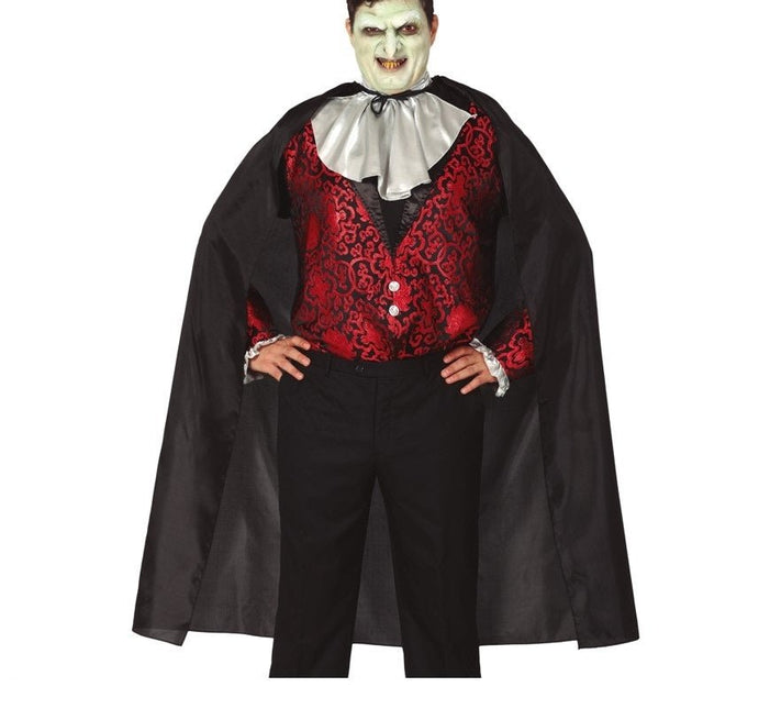 Halloween Cape Zwart 130cm van Fiestas Guirca koop je bij Partywinkel