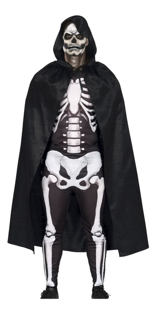 Halloween Cape Zwart 1,3m van Fiestas Guirca koop je bij Partywinkel